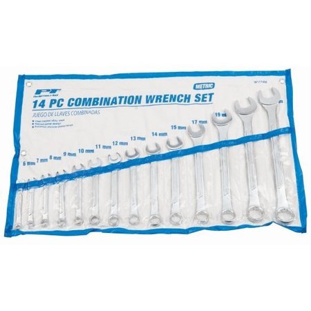 PERFORMANCE TOOL 14-Pc Metric Combination Wrench Set W1114M